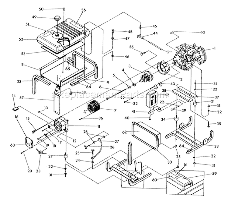 Page C Diagram and Parts List for 0567-0  Briggs and Stratton Generator